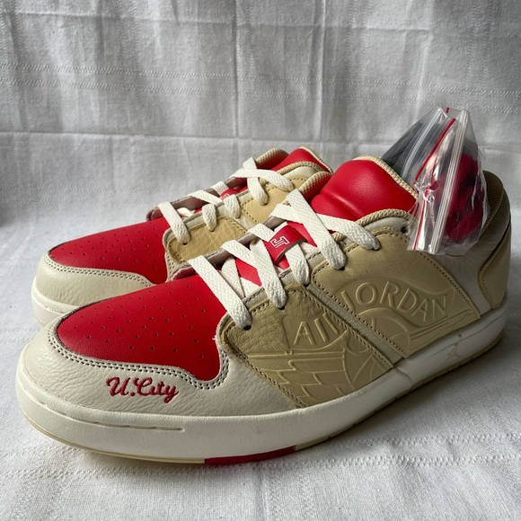 Nike Air Jordan NU 1 Low Tatum PE Sail Red White Shoes Men's Size 11 FB1300-100 - Picture 1 of 10